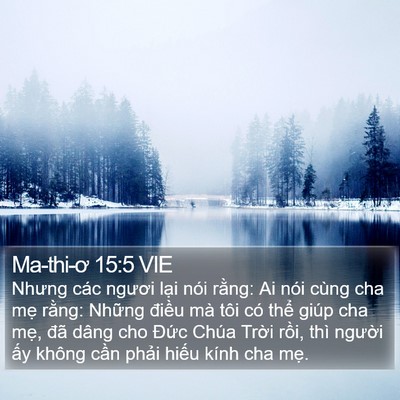 Ma-thi-ơ 15:5 VIE Bible Verse Image