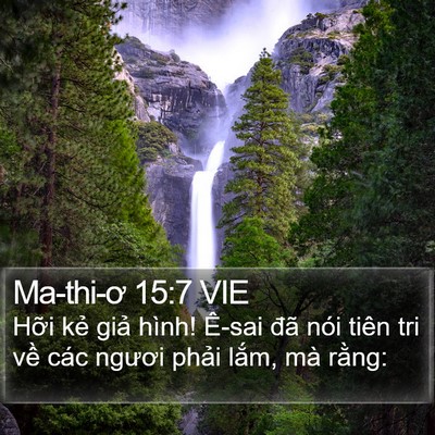 Ma-thi-ơ 15:7 VIE Bible Verse Image