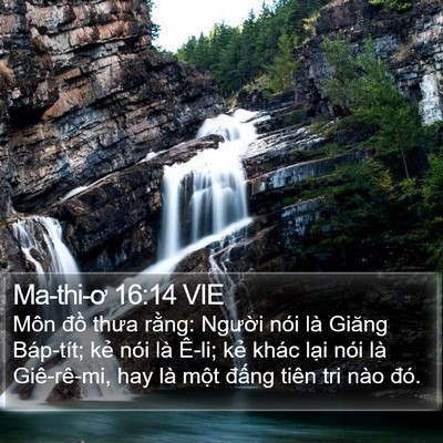 Ma-thi-ơ 16:14 VIE Bible Verse Image
