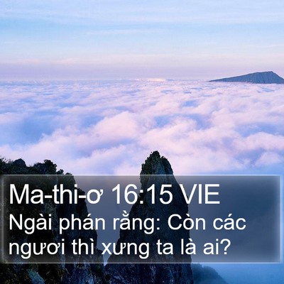 Ma-thi-ơ 16:15 VIE Bible Verse Image