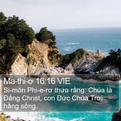 Ma-thi-ơ 16:16 VIE Bible Verse Image
