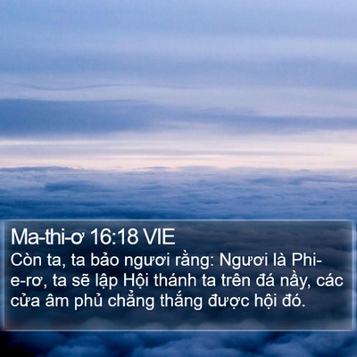 Ma-thi-ơ 16:18 VIE Bible Verse Image