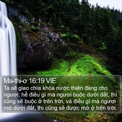 Ma-thi-ơ 16:19 VIE Bible Verse Image