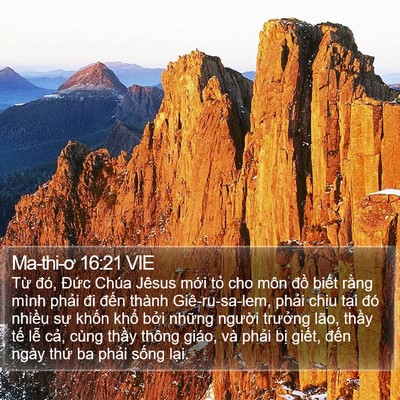 Ma-thi-ơ 16:21 VIE Bible Verse Image
