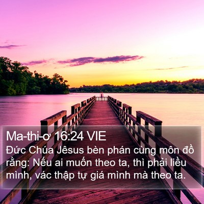 Ma-thi-ơ 16:24 VIE Bible Verse Image