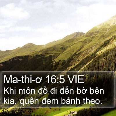 Ma-thi-ơ 16:5 VIE Bible Verse Image