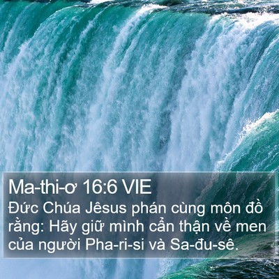 Ma-thi-ơ 16:6 VIE Bible Verse Image