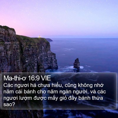 Ma-thi-ơ 16:9 VIE Bible Verse Image