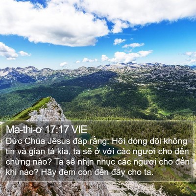 Ma-thi-ơ 17:17 VIE Bible Verse Image