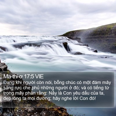 Ma-thi-ơ 17:5 VIE Bible Verse Image