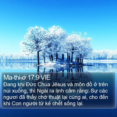 Ma-thi-ơ 17:9 VIE Bible Verse Image
