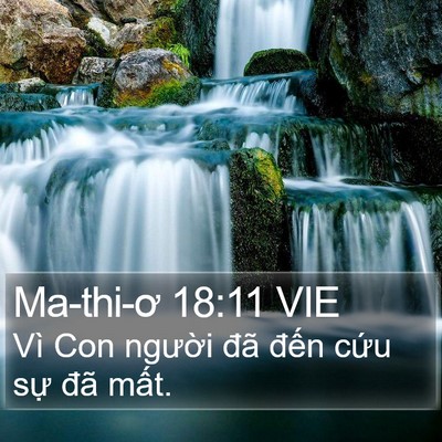 Ma-thi-ơ 18:11 VIE Bible Verse Image
