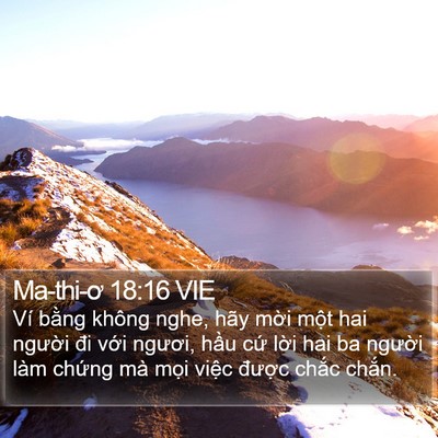 Ma-thi-ơ 18:16 VIE Bible Verse Image