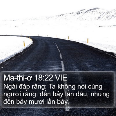 Ma-thi-ơ 18:22 VIE Bible Verse Image