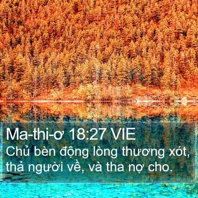 Ma-thi-ơ 18:27 VIE Bible Verse Image