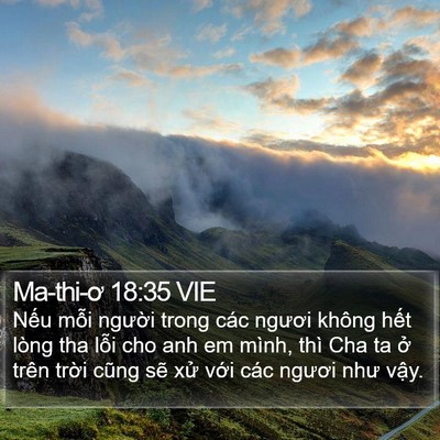 Ma-thi-ơ 18:35 VIE Bible Verse Image