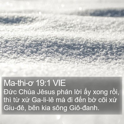 Ma-thi-ơ 19:1 VIE Bible Verse Image