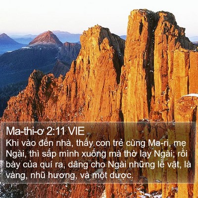 Ma-thi-ơ 2:11 VIE Bible Verse Image