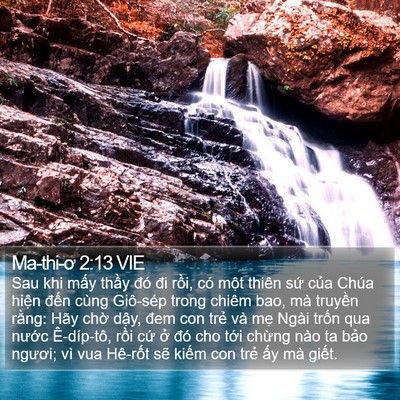 Ma-thi-ơ 2:13 VIE Bible Verse Image