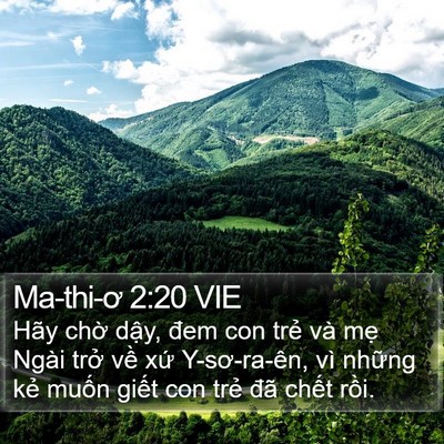 Ma-thi-ơ 2:20 VIE Bible Verse Image