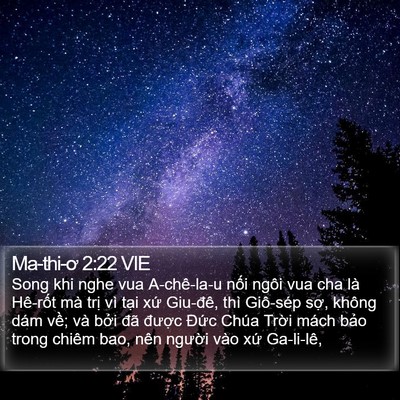 Ma-thi-ơ 2:22 VIE Bible Verse Image