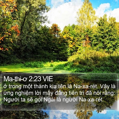 Ma-thi-ơ 2:23 VIE Bible Verse Image