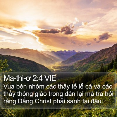 Ma-thi-ơ 2:4 VIE Bible Verse Image
