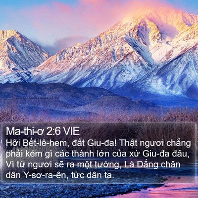 Ma-thi-ơ 2:6 VIE Bible Verse Image