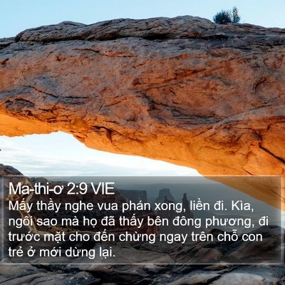 Ma-thi-ơ 2:9 VIE Bible Verse Image