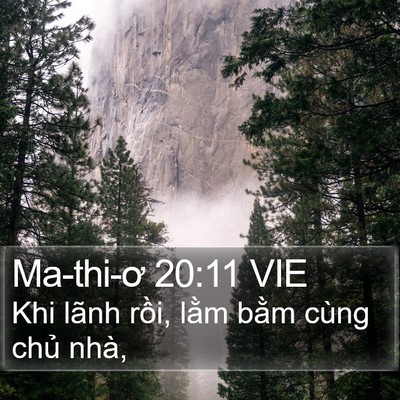 Ma-thi-ơ 20:11 VIE Bible Verse Image