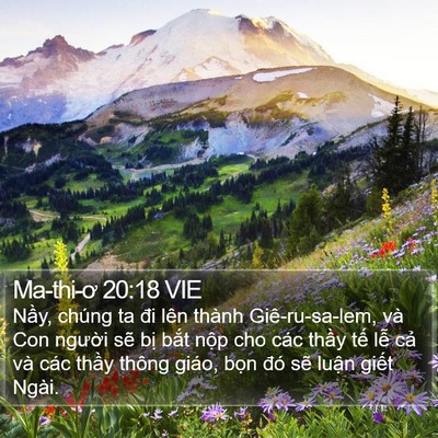 Ma-thi-ơ 20:18 VIE Bible Verse Image