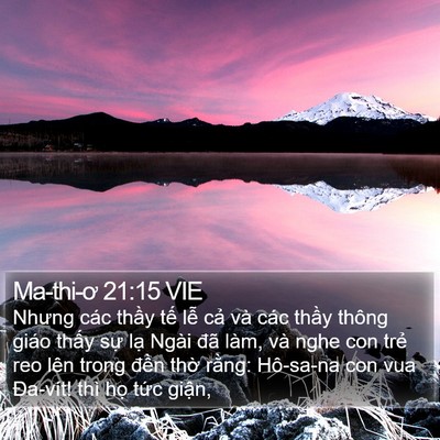 Ma-thi-ơ 21:15 VIE Bible Verse Image