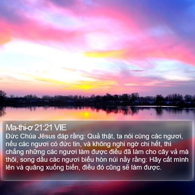 Ma-thi-ơ 21:21 VIE Bible Verse Image