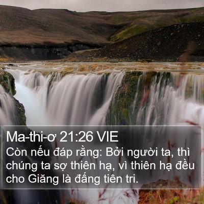 Ma-thi-ơ 21:26 VIE Bible Verse Image