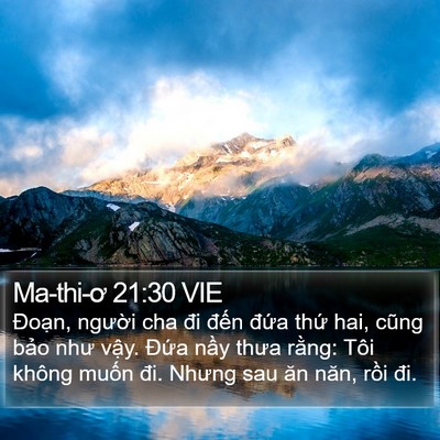 Ma-thi-ơ 21:30 VIE Bible Verse Image