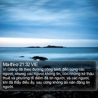 Ma-thi-ơ 21:32 VIE Bible Verse Image