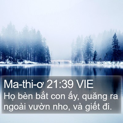 Ma-thi-ơ 21:39 VIE Bible Verse Image