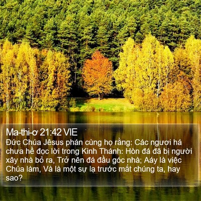 Ma-thi-ơ 21:42 VIE Bible Verse Image