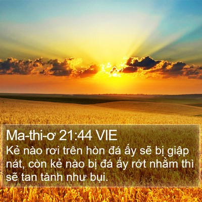 Ma-thi-ơ 21:44 VIE Bible Verse Image