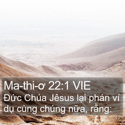 Ma-thi-ơ 22:1 VIE Bible Verse Image