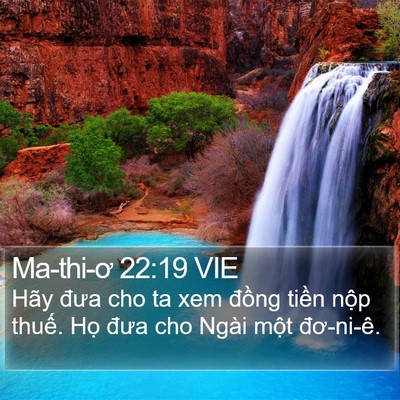 Ma-thi-ơ 22:19 VIE Bible Verse Image