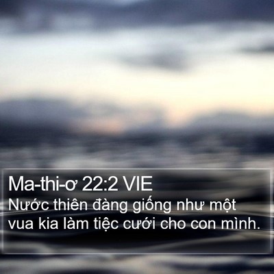 Ma-thi-ơ 22:2 VIE Bible Verse Image