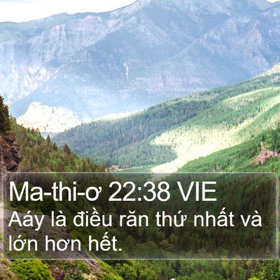 Ma-thi-ơ 22:38 VIE Bible Verse Image