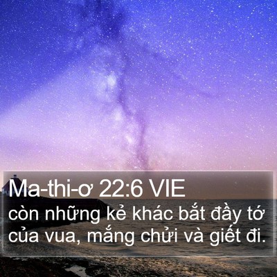 Ma-thi-ơ 22:6 VIE Bible Verse Image