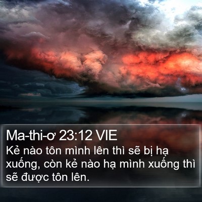 Ma-thi-ơ 23:12 VIE Bible Verse Image