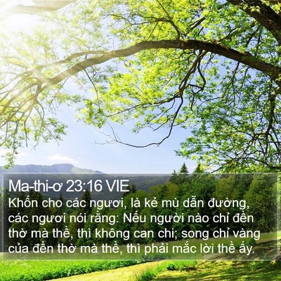 Ma-thi-ơ 23:16 VIE Bible Verse Image