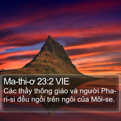 Ma-thi-ơ 23:2 VIE Bible Verse Image