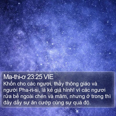 Ma-thi-ơ 23:25 VIE Bible Verse Image