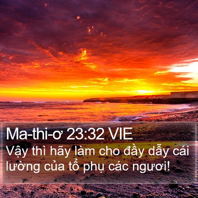 Ma-thi-ơ 23:32 VIE Bible Verse Image