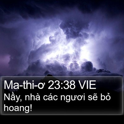 Ma-thi-ơ 23:38 VIE Bible Verse Image